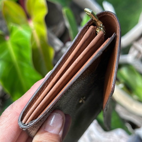 Louis Vuitton Monogram Porte Monnaie Canvas Long Wallet Snap Closure Brown - Picture 10 of 16